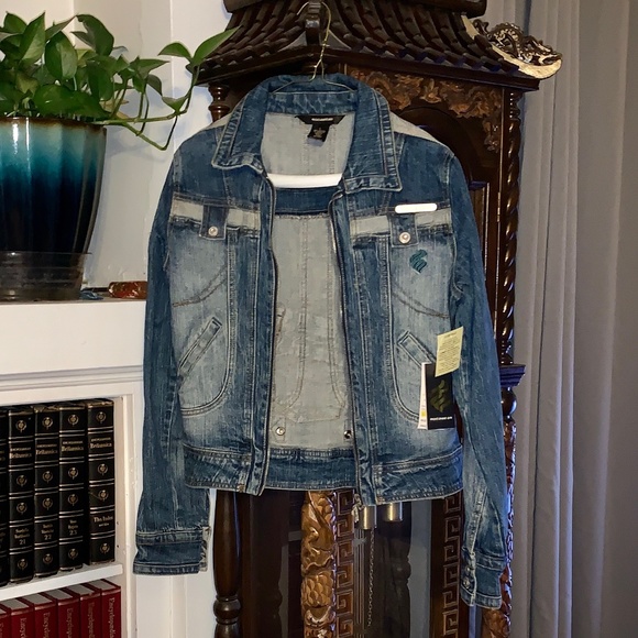 Rocawear Jackets & Coats Rocawear Blue Jean Denim Jacket Size L